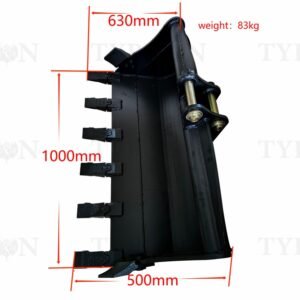 2ton Excavator Attachment 1000mm Rock Bucket Heavy Duty Trenching Bucket 39 inch TERROR X2 PRO