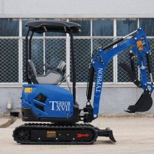 2025 3800 lb TYPHON TERROR XVII Mini Excavator Rubber Track with Kubota D902 Diesel Engine USA