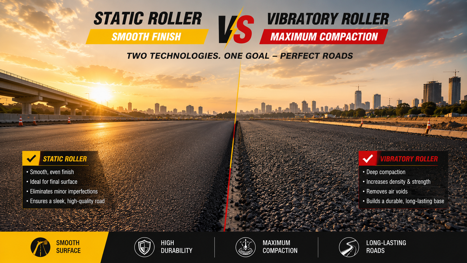 roller static and vibratory