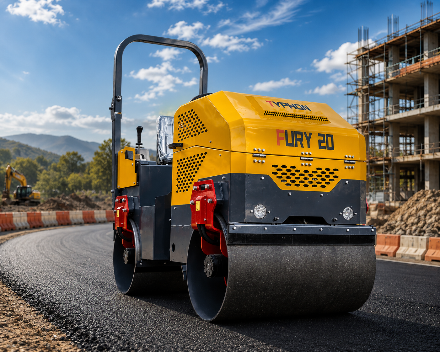 TYPHON Fury 20 2 ton road roller and vibratory roller compactor